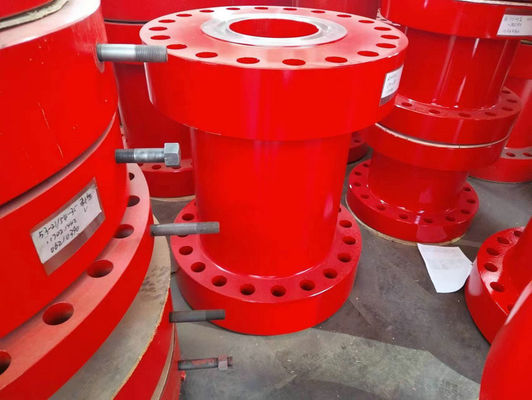 Double adaptateur mécanique clouté rouge de bride d'adaptateur pour le gisement de pétrole