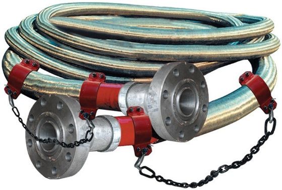 3 &quot;900LB Flanged 3 1/2&quot; ID Hôse à haute pression Coflexip 5000 Psi Hôse ignifuge pour le champ pétrolier API 16C