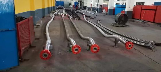 3 &quot;900LB Flanged 3 1/2&quot; ID Hôse à haute pression Coflexip 5000 Psi Hôse ignifuge pour le champ pétrolier API 16C