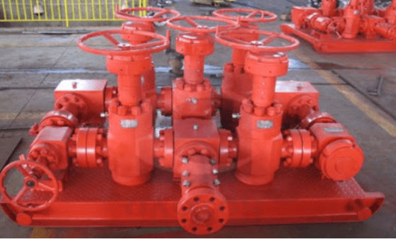 Manifold d'étranglement pour les essais de puits d'huile avec régulation de la pression de 3000 psi et norme API 16C