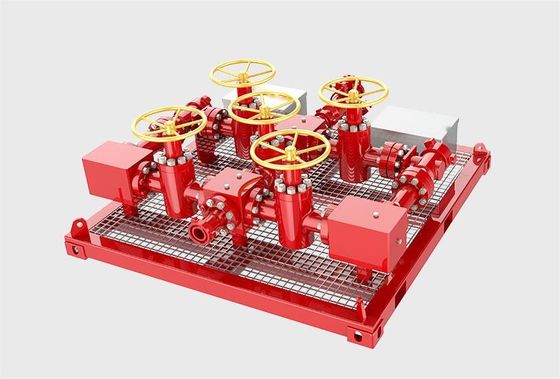 Manifold d'étranglement pour les essais de puits d'huile avec régulation de la pression de 3000 psi et norme API 16C