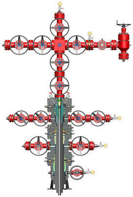 API 6A Anti-corrosion Tête de puits et arbre de Noël 3 1/8 &quot; 5000PSI