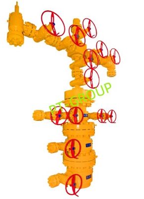 API 6A Standard anti-corrosion Tête de puits et arbre de Noël pour les applications à haute pression